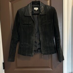 Rampage Black Suede Leather Jacket | Classic Moto Style | Size M